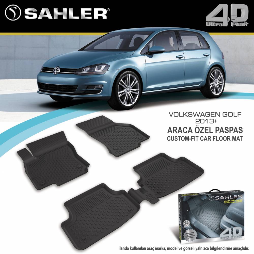 Sahler gumene patosnice za VW Golf 7 2013–2019, komplet